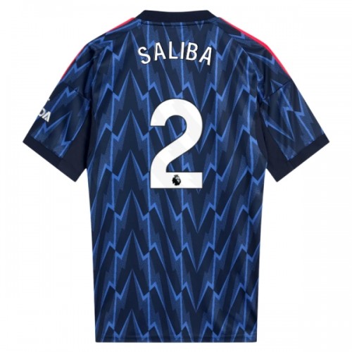 Arsenal Saliba 2 Fotbollströjor Borta 2025-26 Arsenal Saliba 2 Fotbollströjor Borta 2025-26